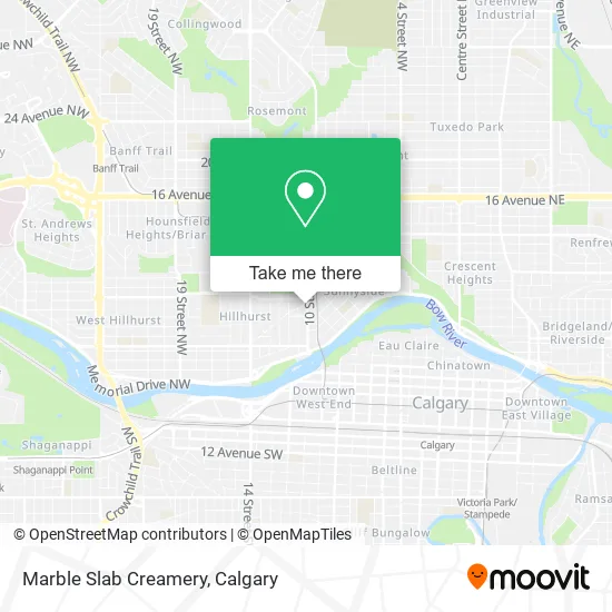 Marble Slab Creamery map