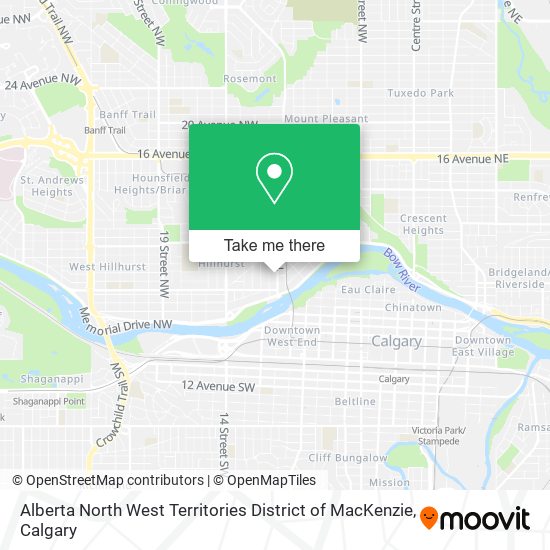 Alberta North West Territories District of MacKenzie plan