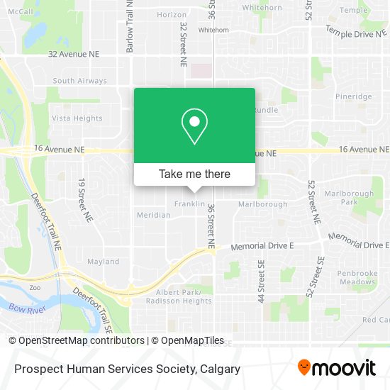 Prospect Human Services Society map