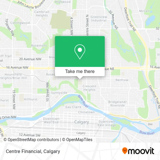 Centre Financial map