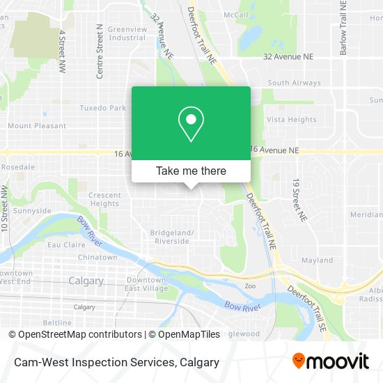 Cam-West Inspection Services map