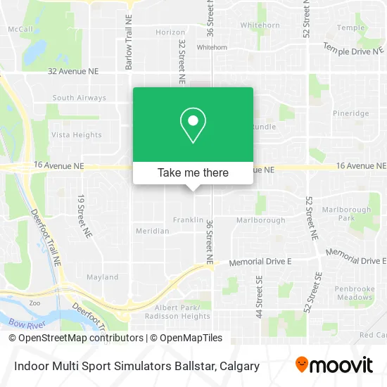 Indoor Multi Sport Simulators Ballstar map