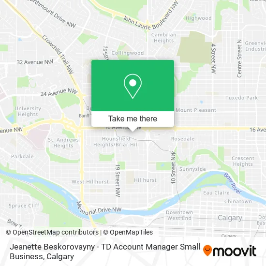 Jeanette Beskorovayny - TD Account Manager Small Business map