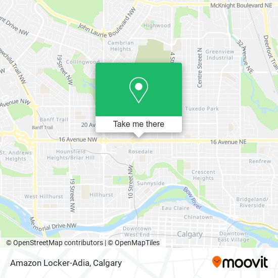 Amazon Locker-Adia map