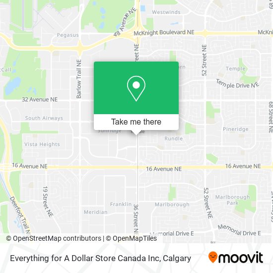 Everything for A Dollar Store Canada Inc map