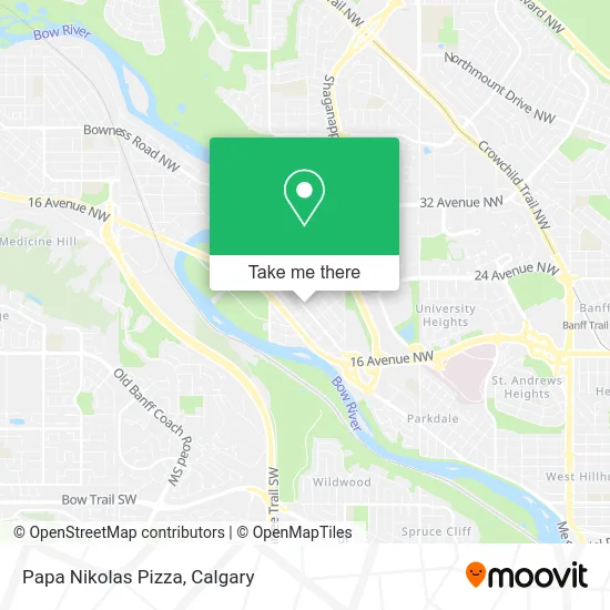 Papa Nikolas Pizza map