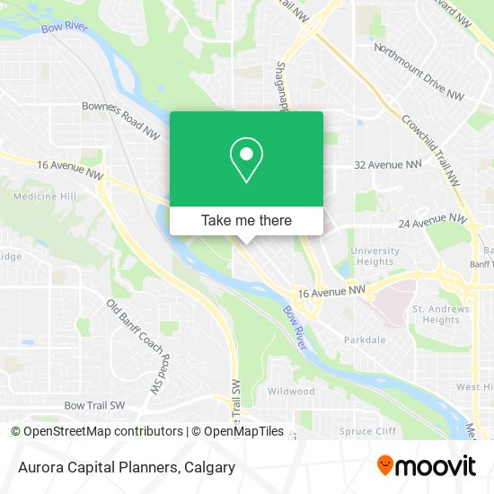 Aurora Capital Planners map