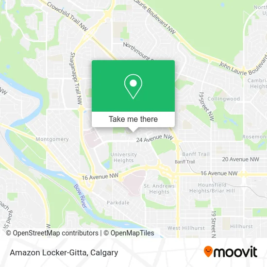 Amazon Locker-Gitta map