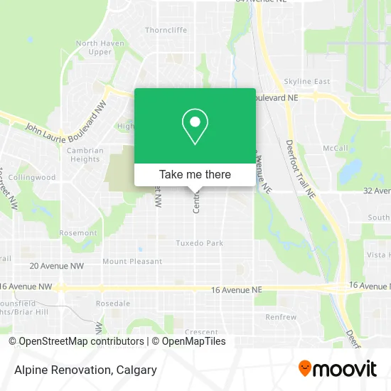 Alpine Renovation map