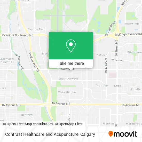 Contrast Healthcare and Acupuncture map