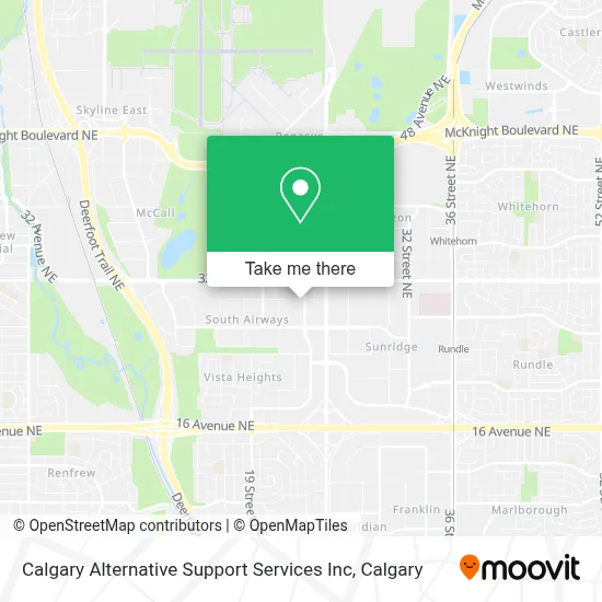 Calgary Alternative Support Services Inc map