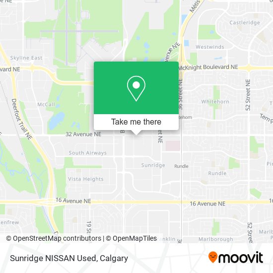 Sunridge NISSAN Used map