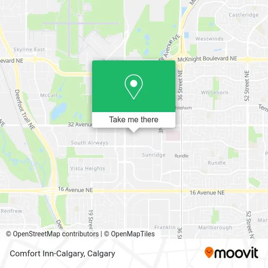 Comfort Inn-Calgary map