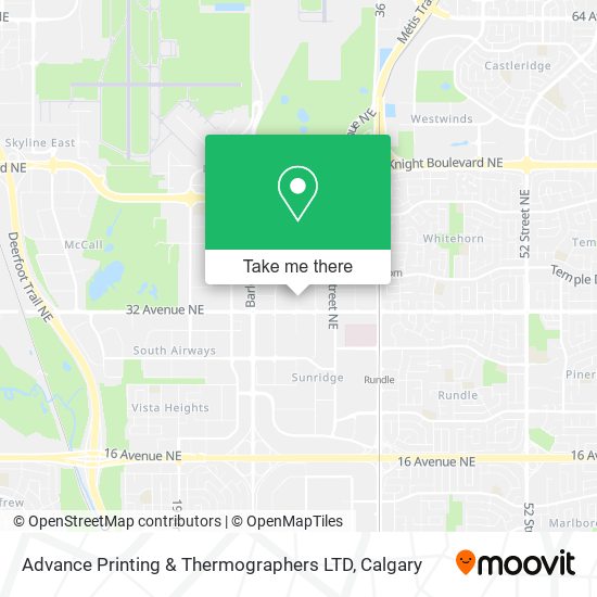Advance Printing & Thermographers LTD map