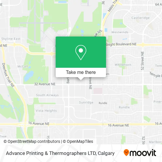 Advance Printing & Thermographers LTD map
