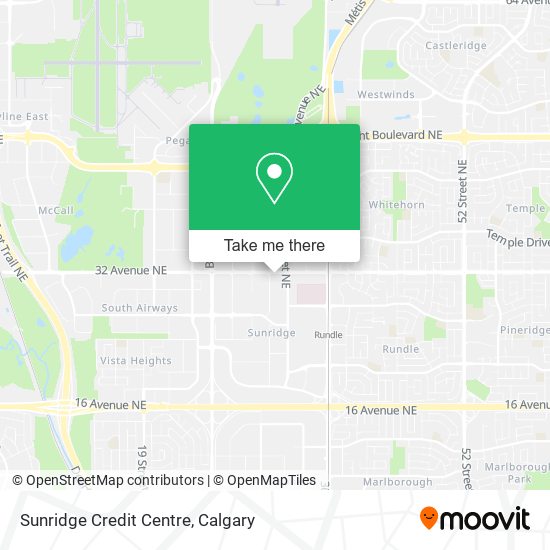 Sunridge Credit Centre map