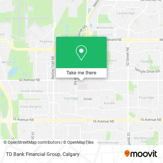 TD Bank Financial Group map
