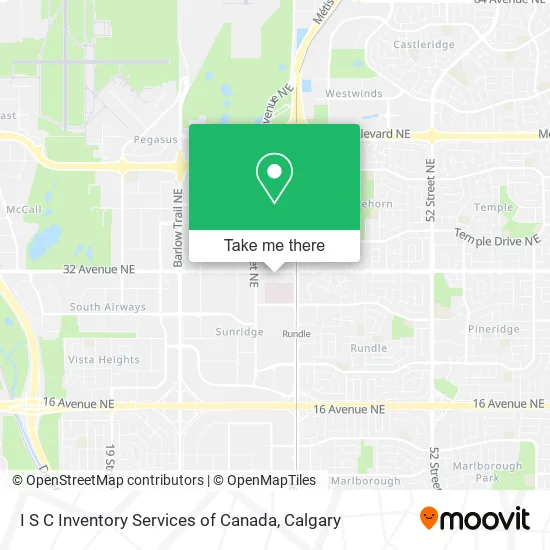 I S C Inventory Services of Canada map