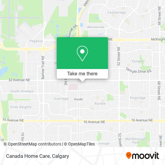 Canada Home Care map