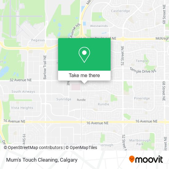 Mum's Touch Cleaning map