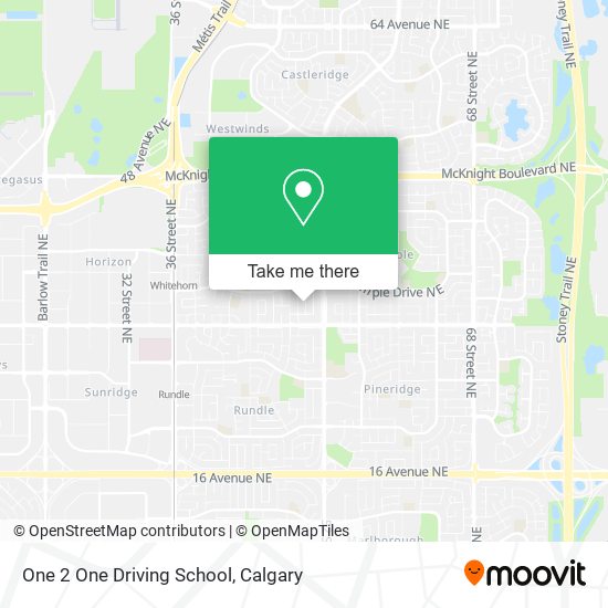 One 2 One Driving School map