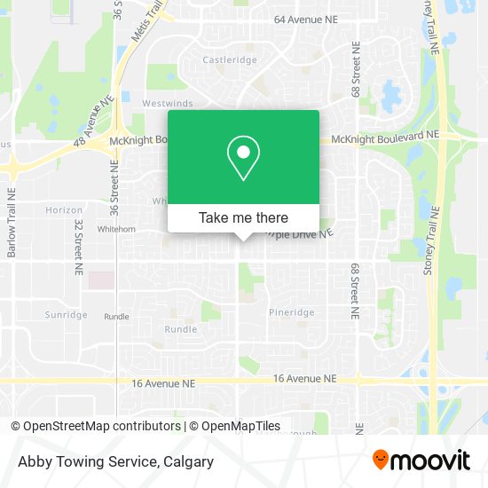 Abby Towing Service map