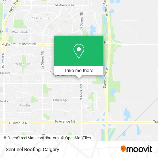 Sentinel Roofing map