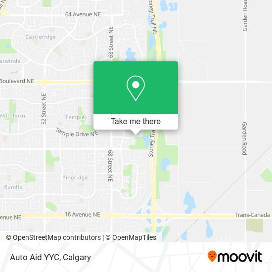 Auto Aid YYC map