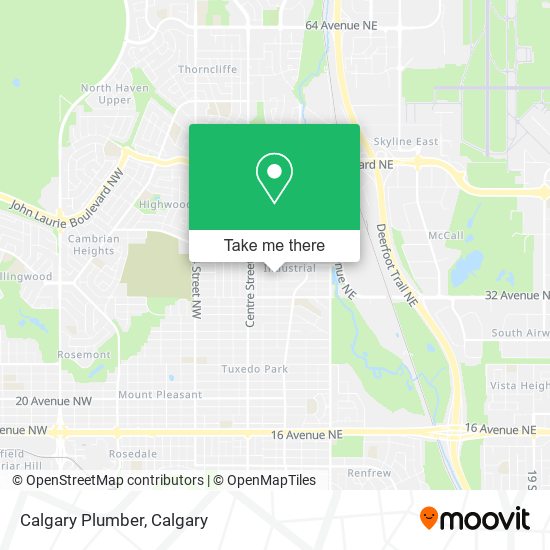 Calgary Plumber map