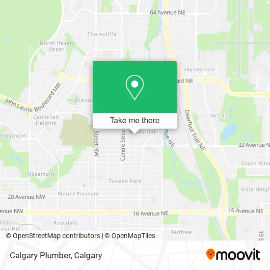 Calgary Plumber map