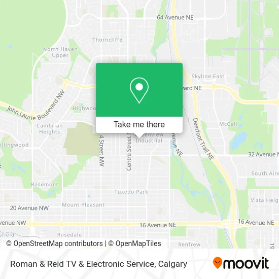 Roman & Reid TV & Electronic Service map