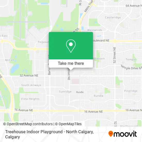 Treehouse Indoor Playground - North Calgary map