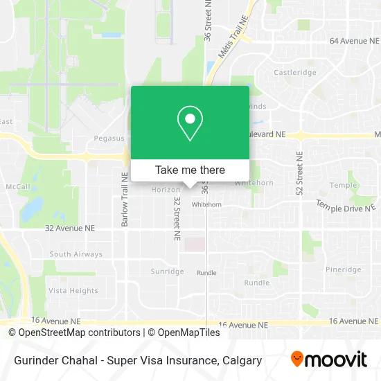 Gurinder Chahal - Super Visa Insurance map