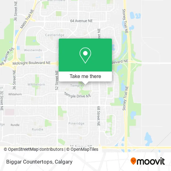 Biggar Countertops map