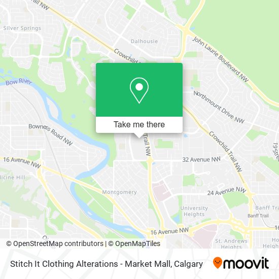 Stitch It Clothing Alterations - Market Mall map