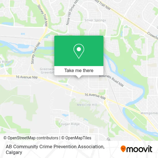 AB Community Crime Prevention Association map