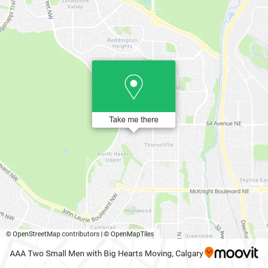 AAA Two Small Men with Big Hearts Moving map