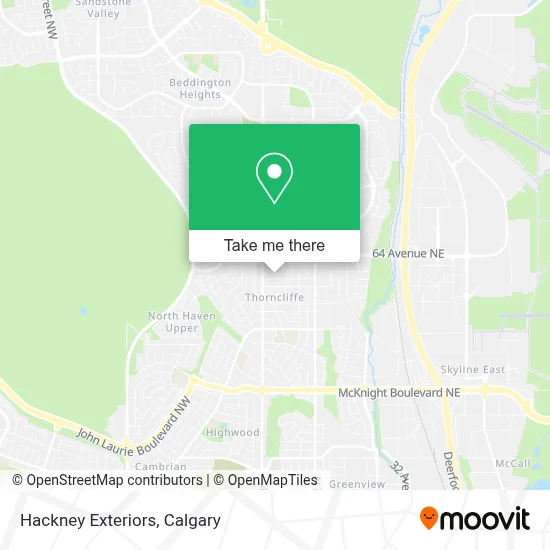 Hackney Exteriors map