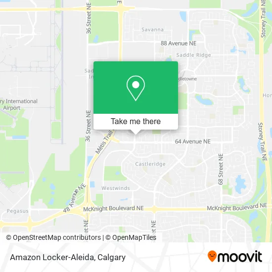 Amazon Locker-Aleida map