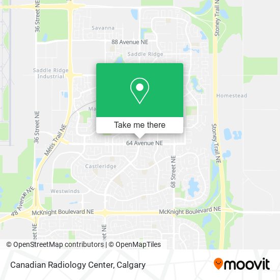 Canadian Radiology Center map