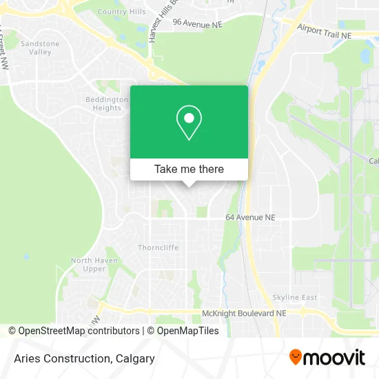 Aries Construction map