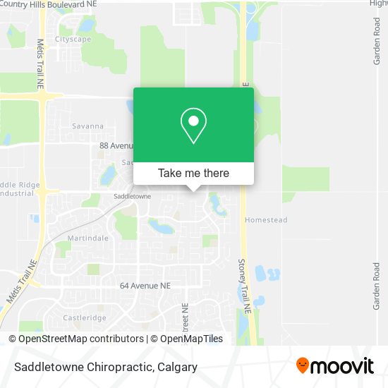Saddletowne Chiropractic map