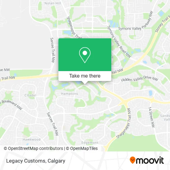 Legacy Customs map