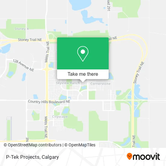 P-Tek Projects map