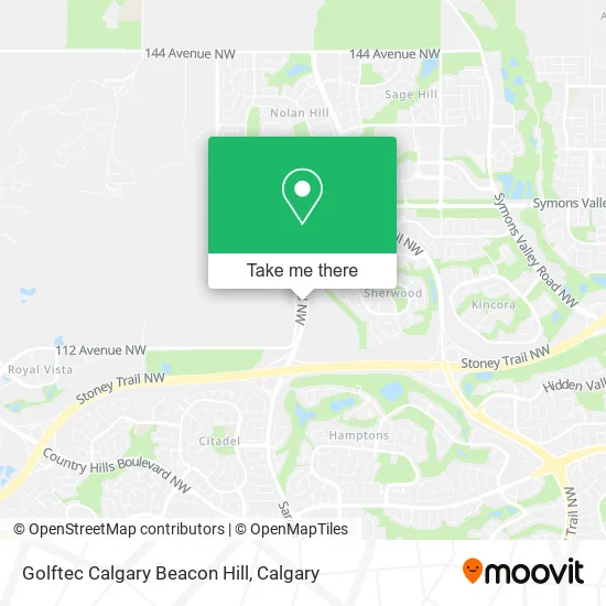 Golftec Calgary Beacon Hill map