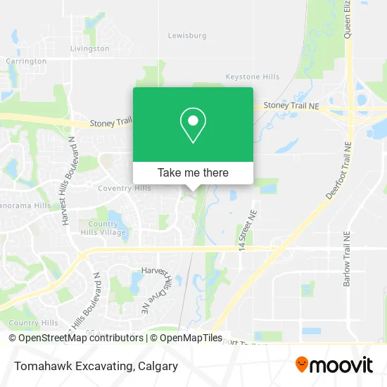 Tomahawk Excavating map