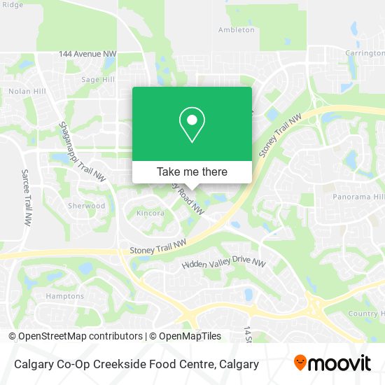 Calgary Co-Op Creekside Food Centre map
