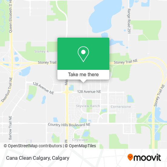 Cana Clean Calgary map