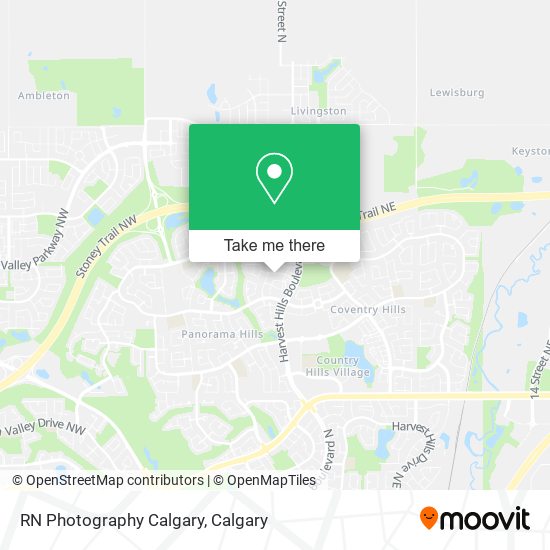RN Photography Calgary map