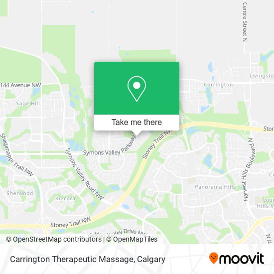 Carrington Therapeutic Massage map